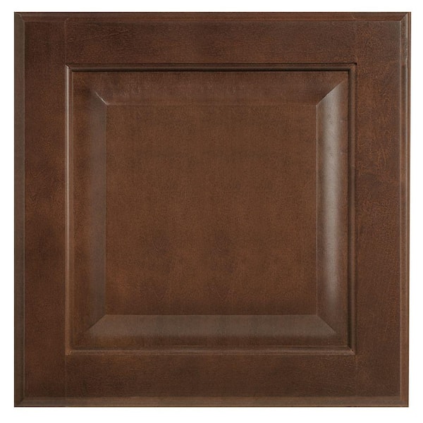 Hampton Bay Hampton 14.5 in. W x 14.5 in. H Cabinet Door Sample in Cognac
