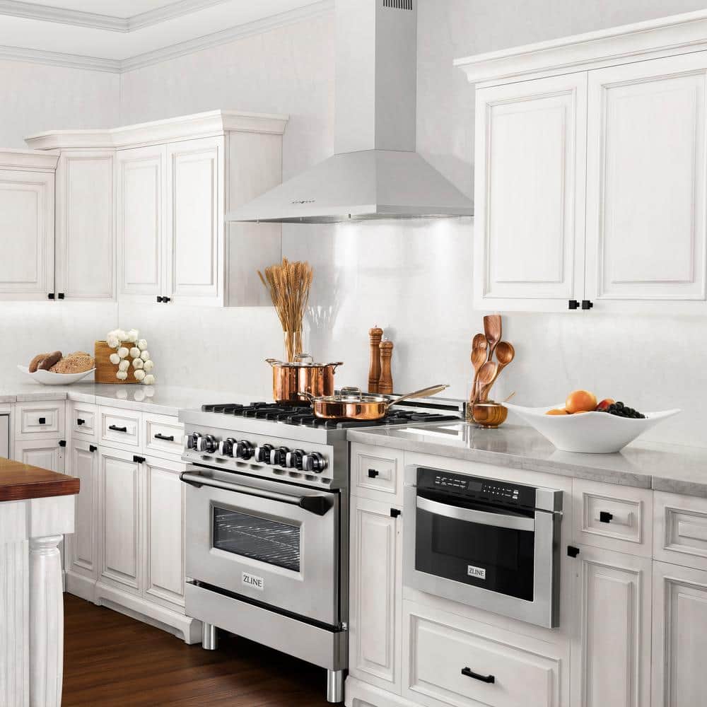 30-Inch Stainless Steel Convertible Wall Mount Range Hood