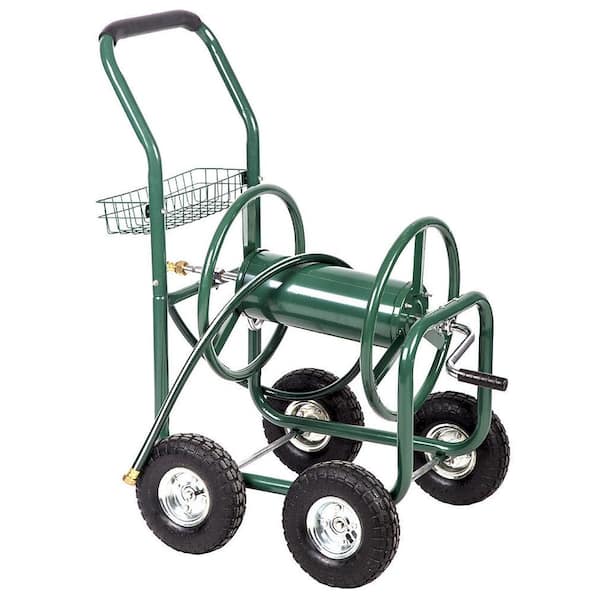 Afoxsos 300 ft. Garden Yard Water Hose Reel Cart Heavy-Duty