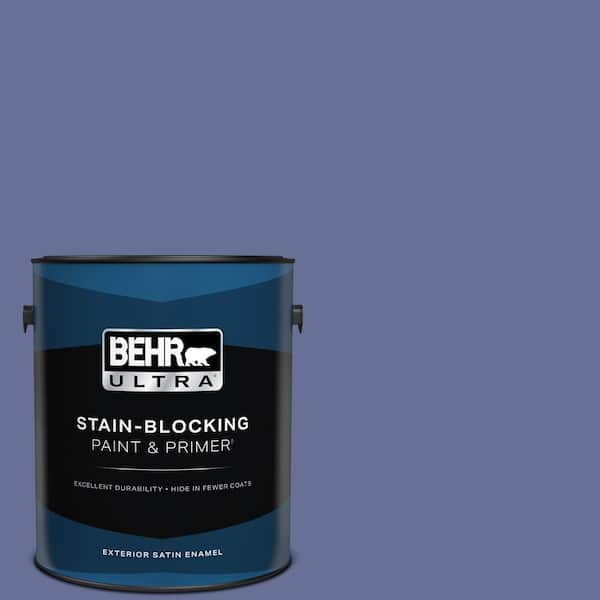 BEHR ULTRA 1 gal. #620D-6 Royal Intrigue Satin Enamel Exterior Paint & Primer