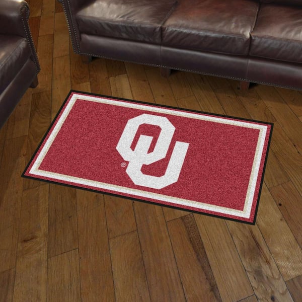 NCAA University of Oklahoma 3 ft. x 5 ft. Ultra Plush Area Rug