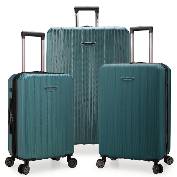 Traveler's Choice Dana Point 3-Piece Spruce Expandable Hardshell Set with USB Port