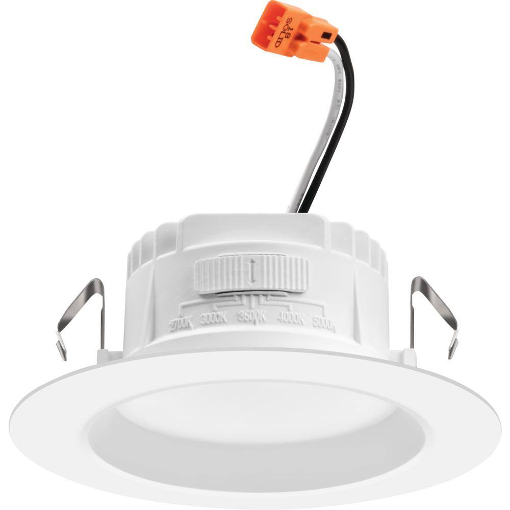 Matte White 4-Inch LED Retrofit Downlight 6-Pack