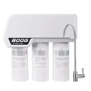 4-Stage 800 GPD Tankless Under-Sink Reverse Osmosis Water Filtration System, Reduces Particulates, Chloramine, Chlorine