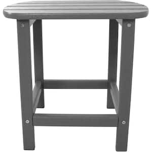 Grey All-Weather Patio Side Table