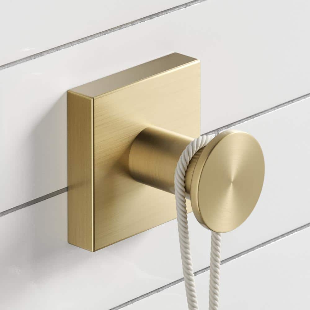 Ventus Brushed Gold Modern Wall Mounted Towel Hook