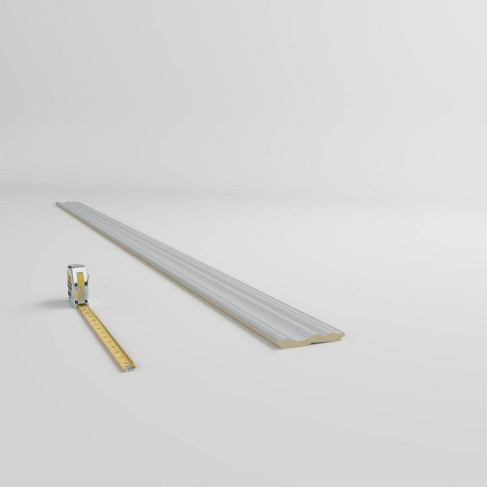 Alicia 96" Gray Polyurethane Crown Moulding