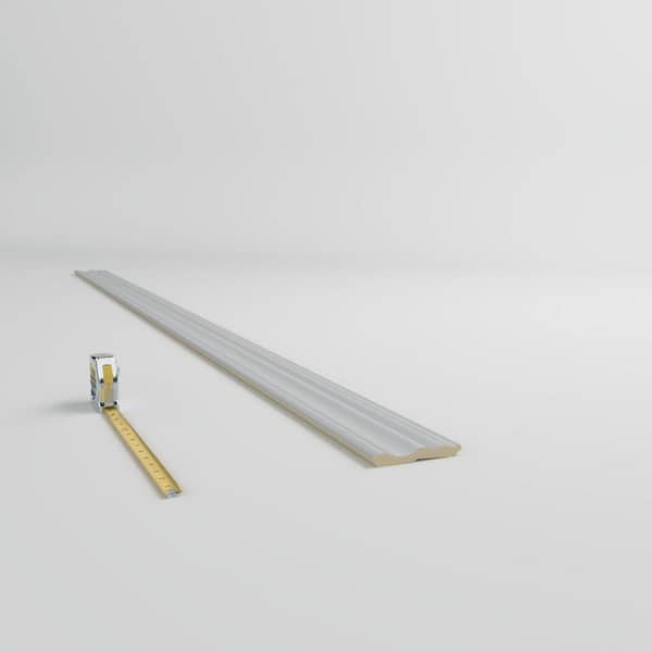 Ekena Millwork Alicia 2.5 in. D x 4.625 in. W x 96 in. L Polyurethane Crown Moulding