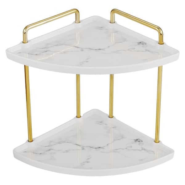 KES Bathroom Counter Organizer 2-Tier Corner Ceramic Vanity Organizer ...