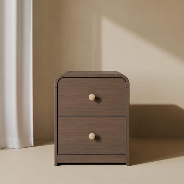Santos Hazelnut 2 Drawer Nightstand