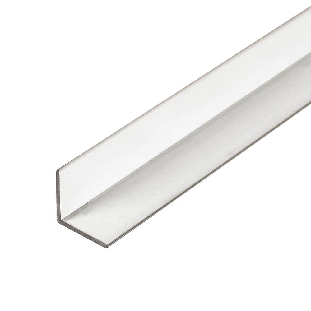 3/4 in. D x 3/4 in. W x 48 in. L Clear Butyrate Plastic 90° Even Leg Angle
