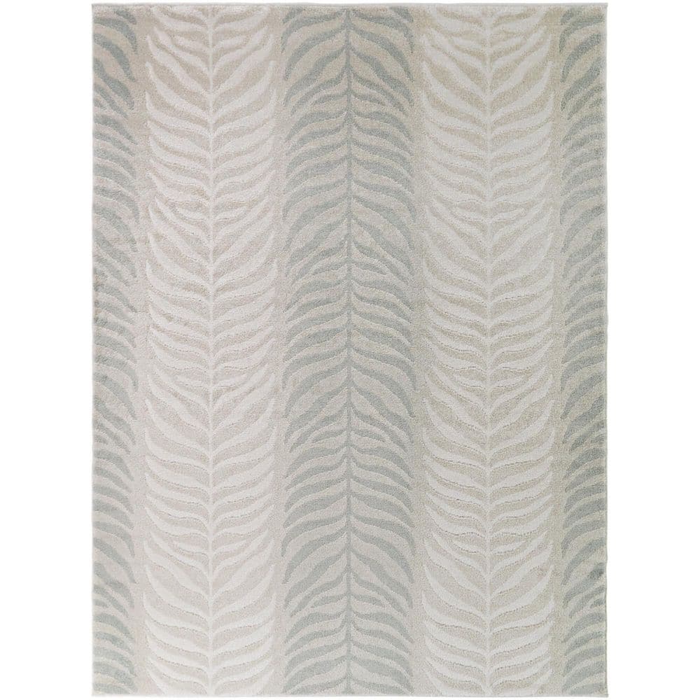 Safiya Cream 8 ft. x 10 ft. Modern Botanical Area Rug price history on PriceWatchPro