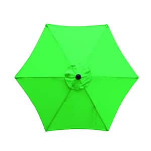 7.5 ft. Market Tiltable Hunter Patio Umbrella in Green