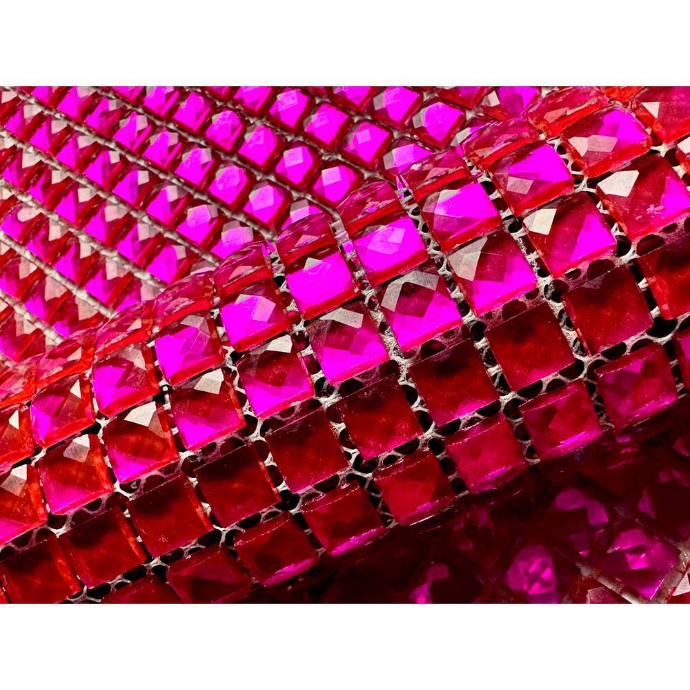 3'' x 12'' Clear Glass Diamond Mosaic Wall Tile