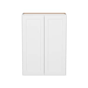 Easy-DIY 30 in. W x 12 in. D x 42 in. H Ready to Assemble Wall Kitchen Cabinet in Shaker White 2-Doors-3 Shelves