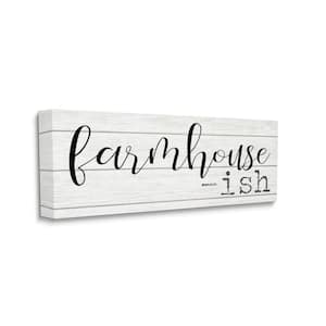 Farmhouse Inspired Welcome Home Sign Greeting By Daphne Polselli Unframed Print Abstract Wall Art 20 in. x 48 in.