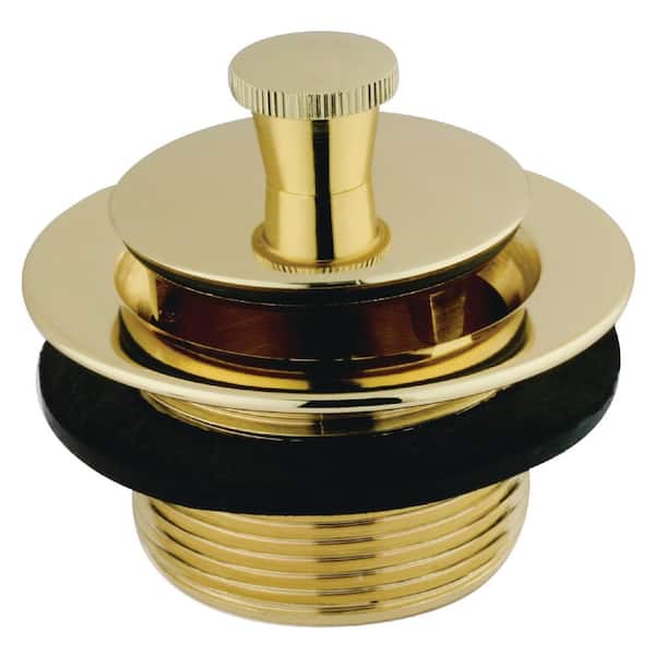 Kingston Brass Brass Lift and Lock Tub Drain in Polished Brass