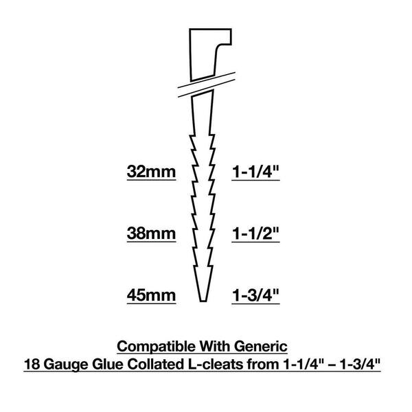1-3/4 in. 18-Gauge L-Cleat Dual Handle Flooring Nailer 1-3/4 in. 18-Gauge L-Cleat Dual Handle Flooring Nailer