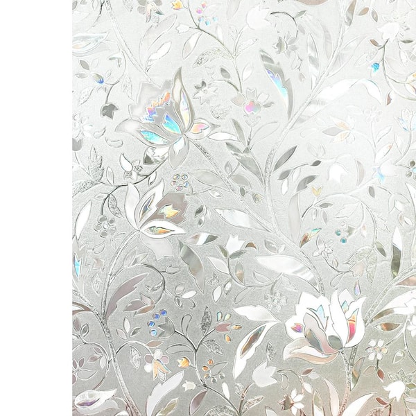 2 Rolls Of 35.4 in. x 78.7 in. Decorative and Privacy 3D Window Film