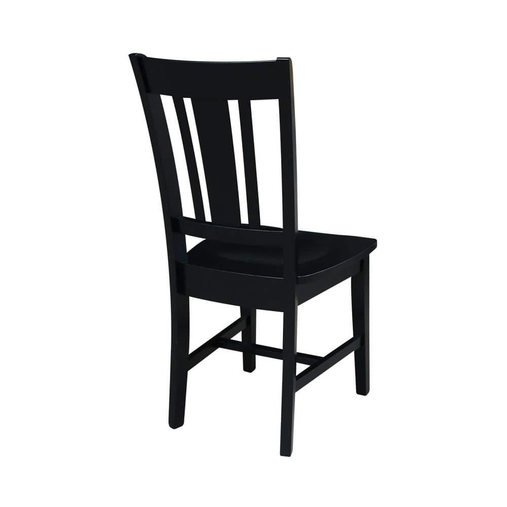 Versatile Dual Drop Leaf Dining Set with Splat Back Chairs in Oak/Black