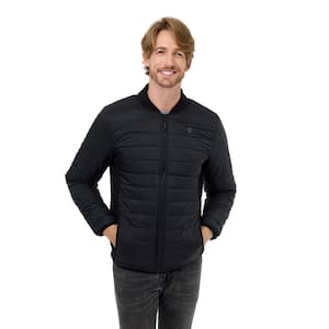 Men's XX-Large Black 7.38-Volt Lithium-Ion Puffer Lightweight Heated Jacket with One 4.8Ah Battery and Charger