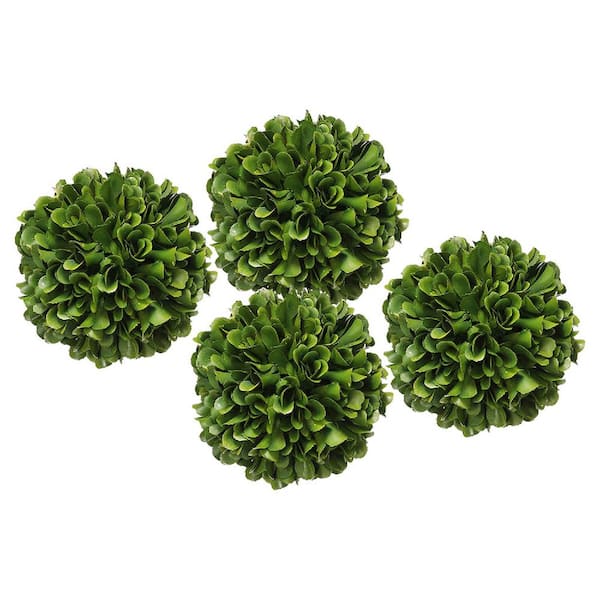 A & B Home 3.9 in. Green Artificial Assorted Flowers Floral Arrangements