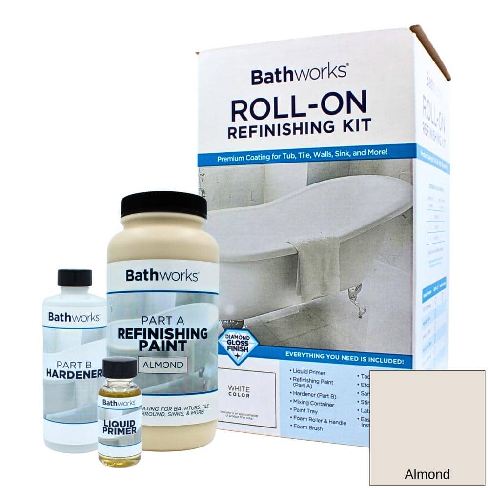 20 oz. DIY Bathtub and Tile Refinishing Kit- Almond