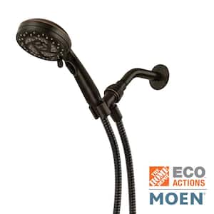 Propel 5-Spray 4.5 in. Single Wall Mount Low Flow Handheld Adjustable Shower Head in Mediterranean Bronze
