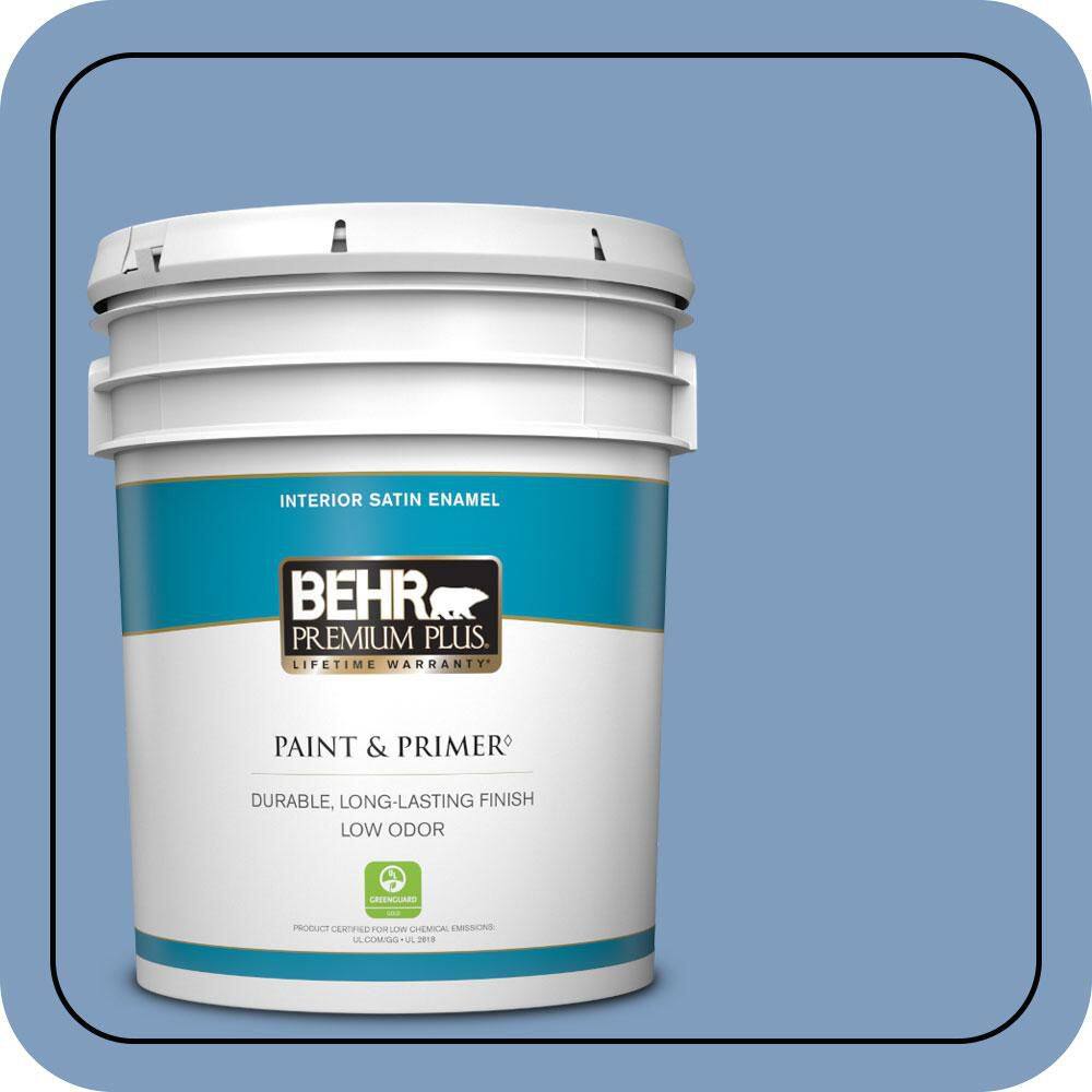 5 gal. #M530-4 Washed Denim Satin Enamel Low Odor Interior Paint & Primer price history on PriceWatchPro