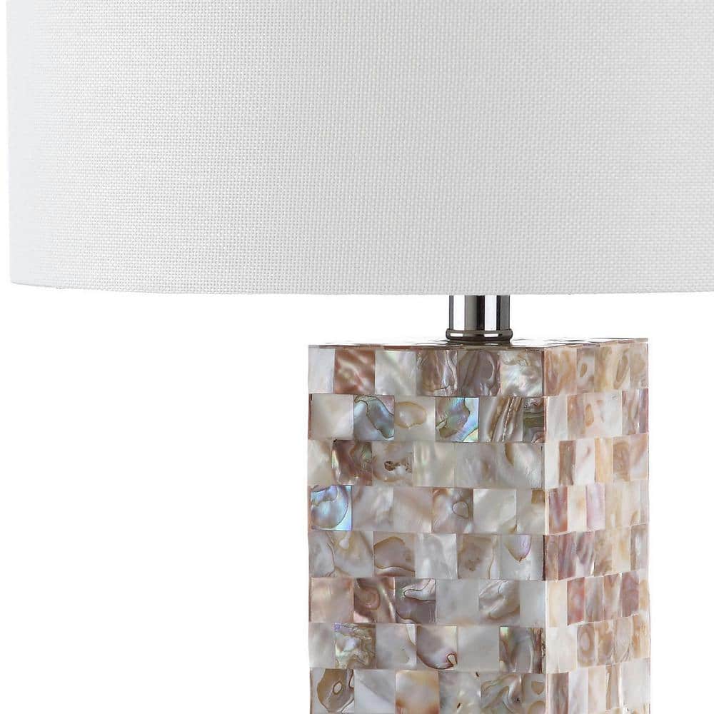 Jacoby Coastal Cream Capiz Shell 28-Inch Table Lamp