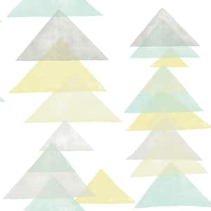 34 sq. ft. Triangles Premium Peel And Stick Wallpaper