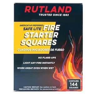 Safe Lite Fire Starter Squares (144-Pack)