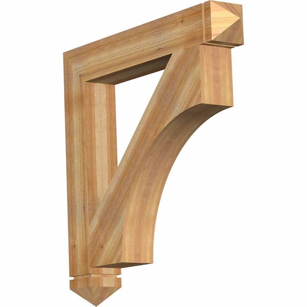 Ekena Millwork 6 in. x 42 in. x 42 in. Western Red Cedar Westlake Arts and Crafts Rough Sawn