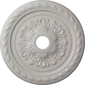 1-5/8 in. x 23-5/8 in. x 23-5/8 in. Polyurethane Palmetto Ceiling Medallion, Ultra Pure White