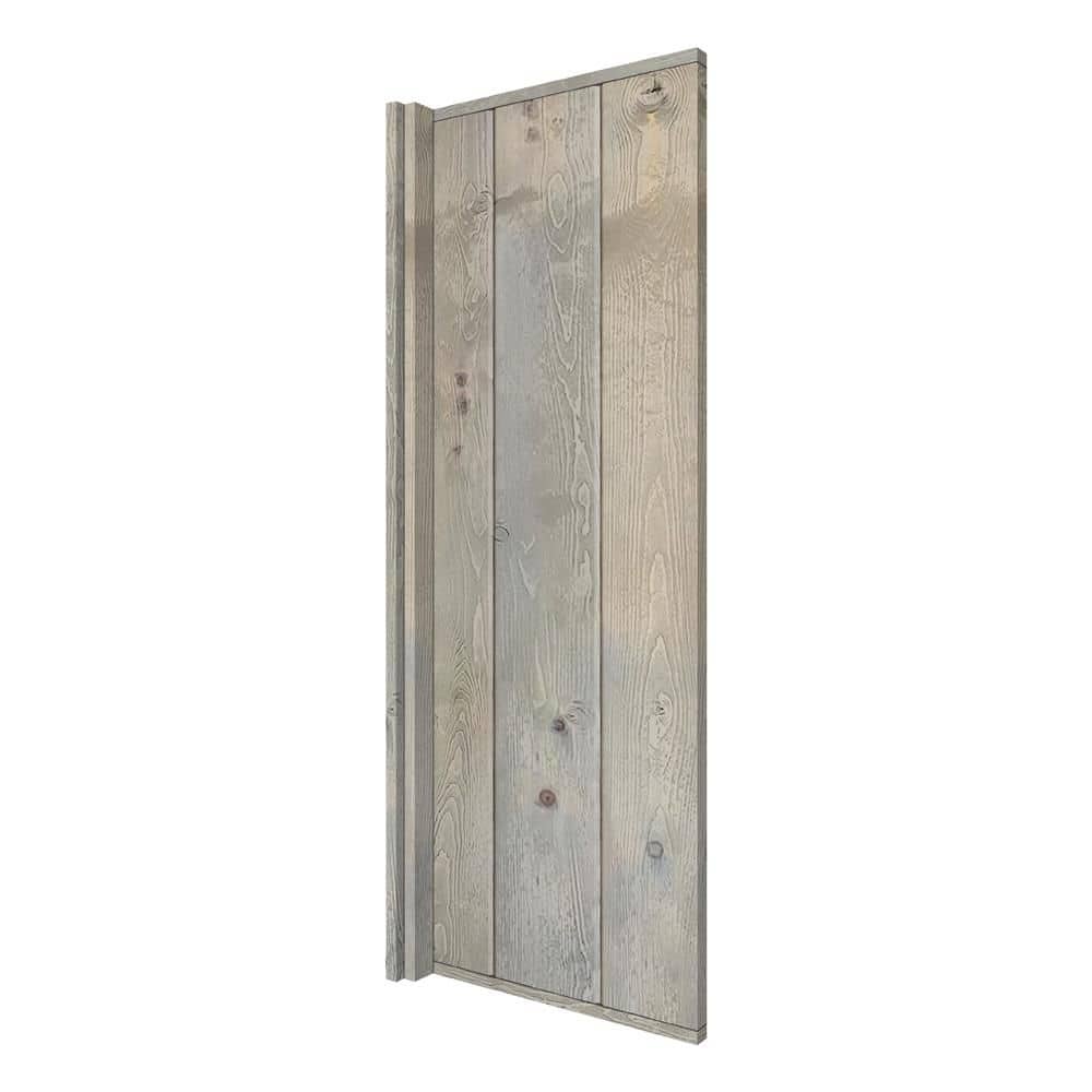 12 in. x 58 in. Smoke Gray Solid Pine Wood Bathroom Urinal Partition Door Slab price history on PriceWatchPro