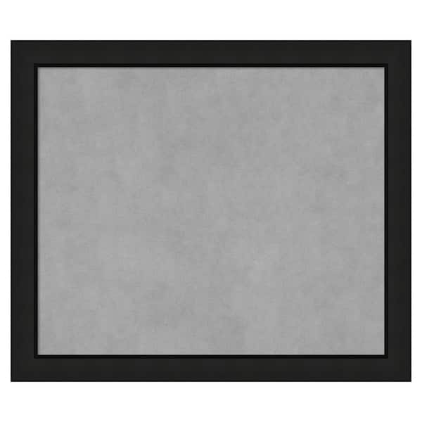 Amanti Art Midnight Black Narrow 27 in. x 23 in Framed Magnetic Board