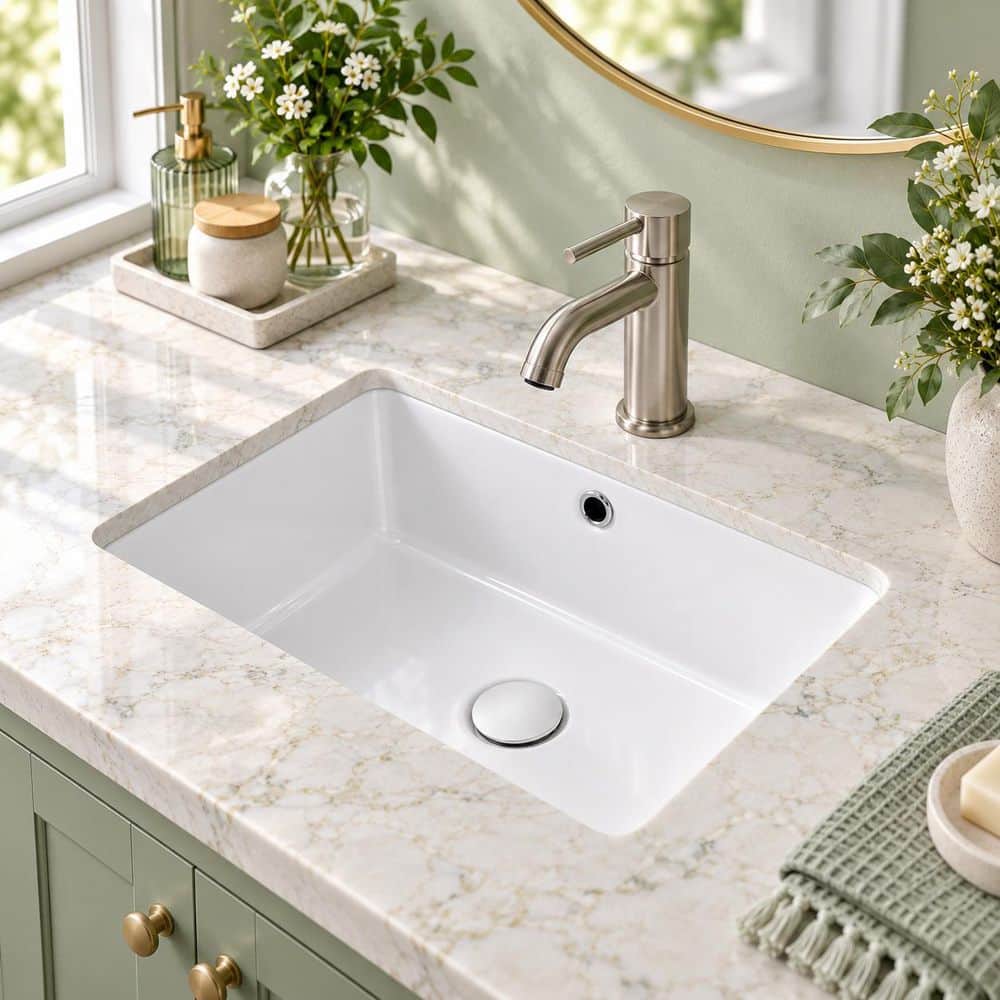 MYRYY 17.2 in. x 12 in. Undermount Rectangular Bathroom Sink with