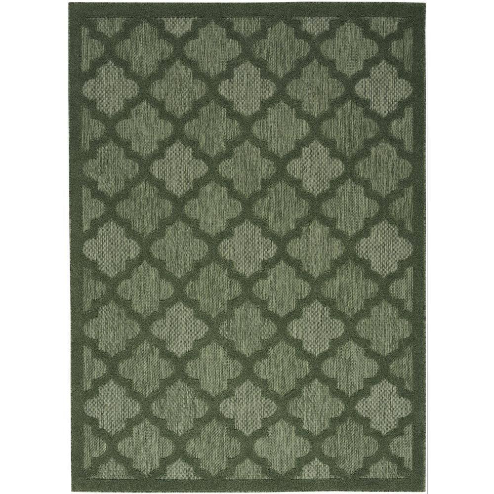 Easy Care Green 5 ft. x 7 ft. Trellis Contemporary Area Rug price history on PriceWatchPro