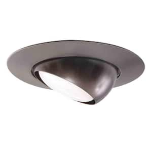 6 in. Tuscan Bronze Recessed Ceiling Light Trim with Adjustable Eyeball