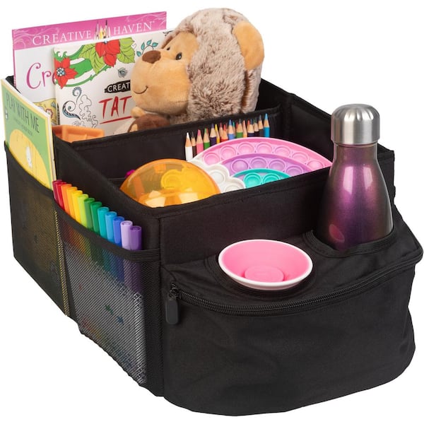 Car Back Seat Organizer With 2 Drink Cup Holder, Vehicle Multifunctional Storage  Box, Car Tissue Box Partition Design