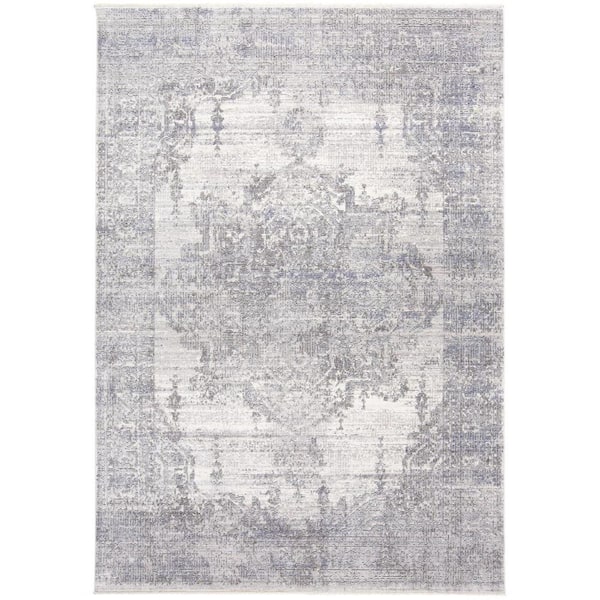 HomeRoots Gray Ivory and Taupe 2 ft. x 3 ft. Abstract Area Rug
