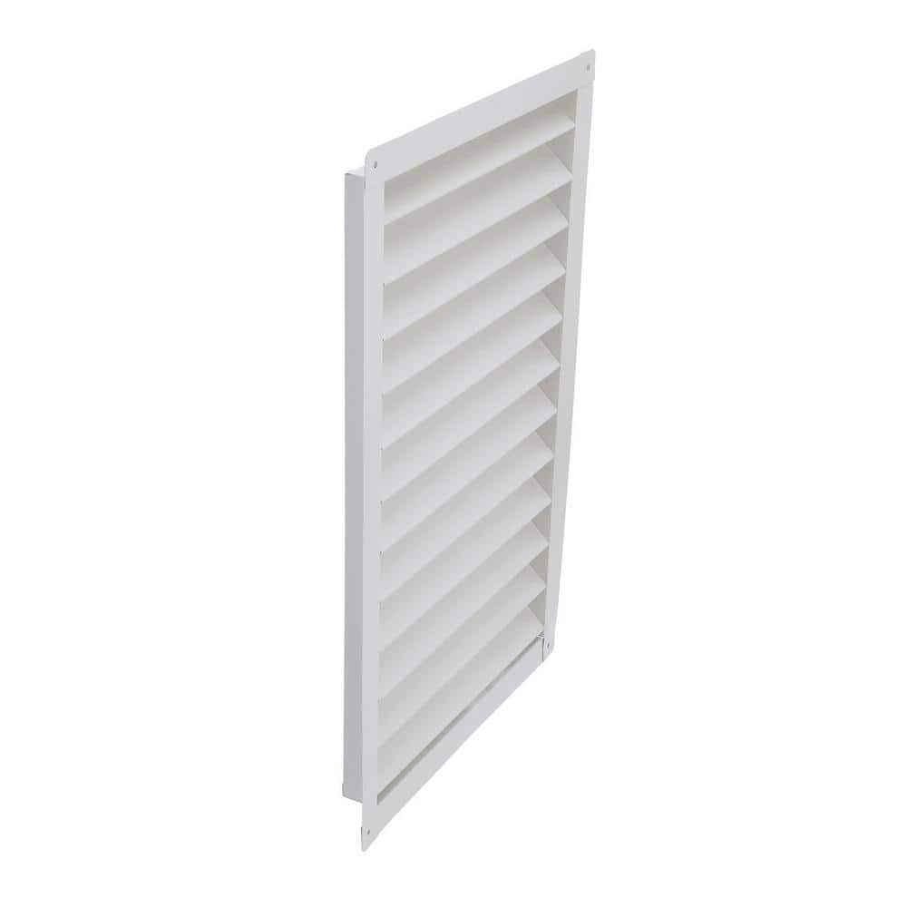 White Aluminum Rectangular Gable Attic Vent 16.5" x 26.5"