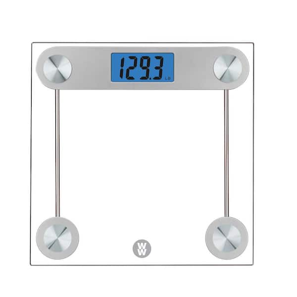 Weight Watchers Digital LCD Display Glass Scale with Blue Backlight