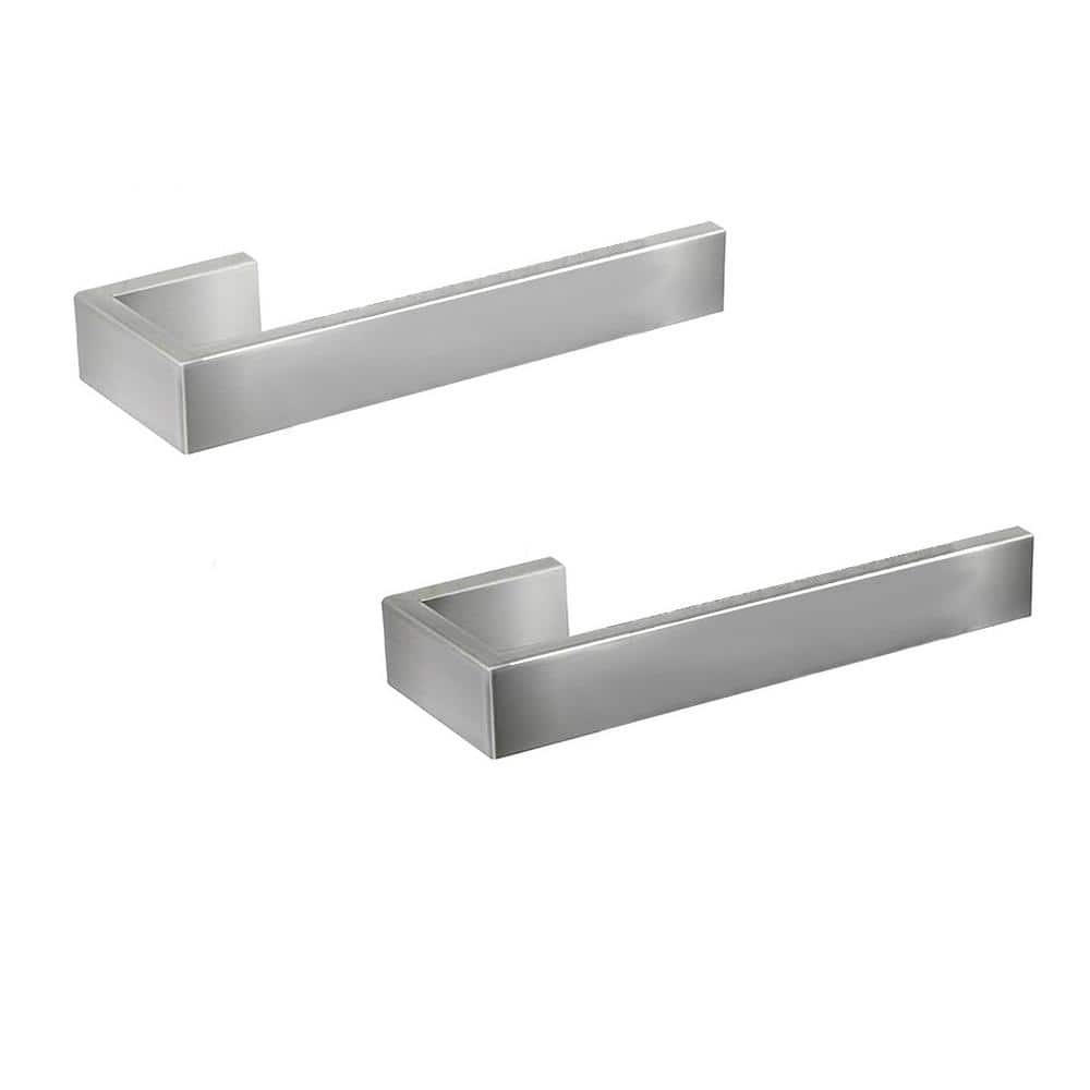 Modern Rectangular 2-Piece Hand Towel Holder Wall Mounter Bathroom Hardware Racks in Brushed Nickel price history on PriceWatchPro