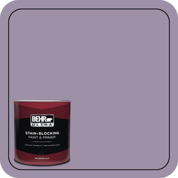 BEHR ULTRA 1 qt. #S100-4 Ancestry Violet Flat Exterior Paint & Primer
