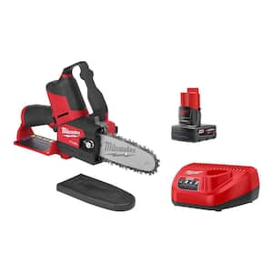 M12 FUEL 12V Lithium-Ion Brushless Battery 6 in. HATCHET Pruning Saw Kit with 4.0 Ah Battery and Charger