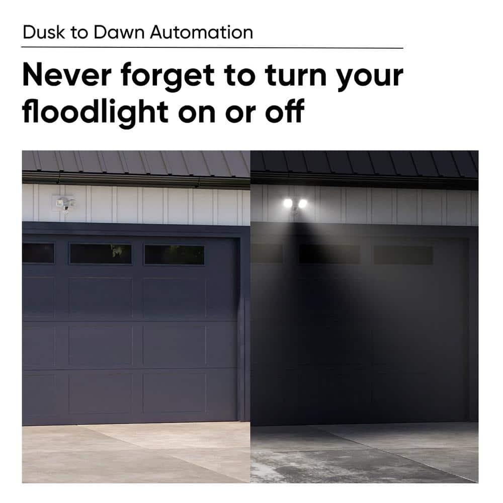 Wired Outdoor Wi-Fi Floodlight Home Security Camera