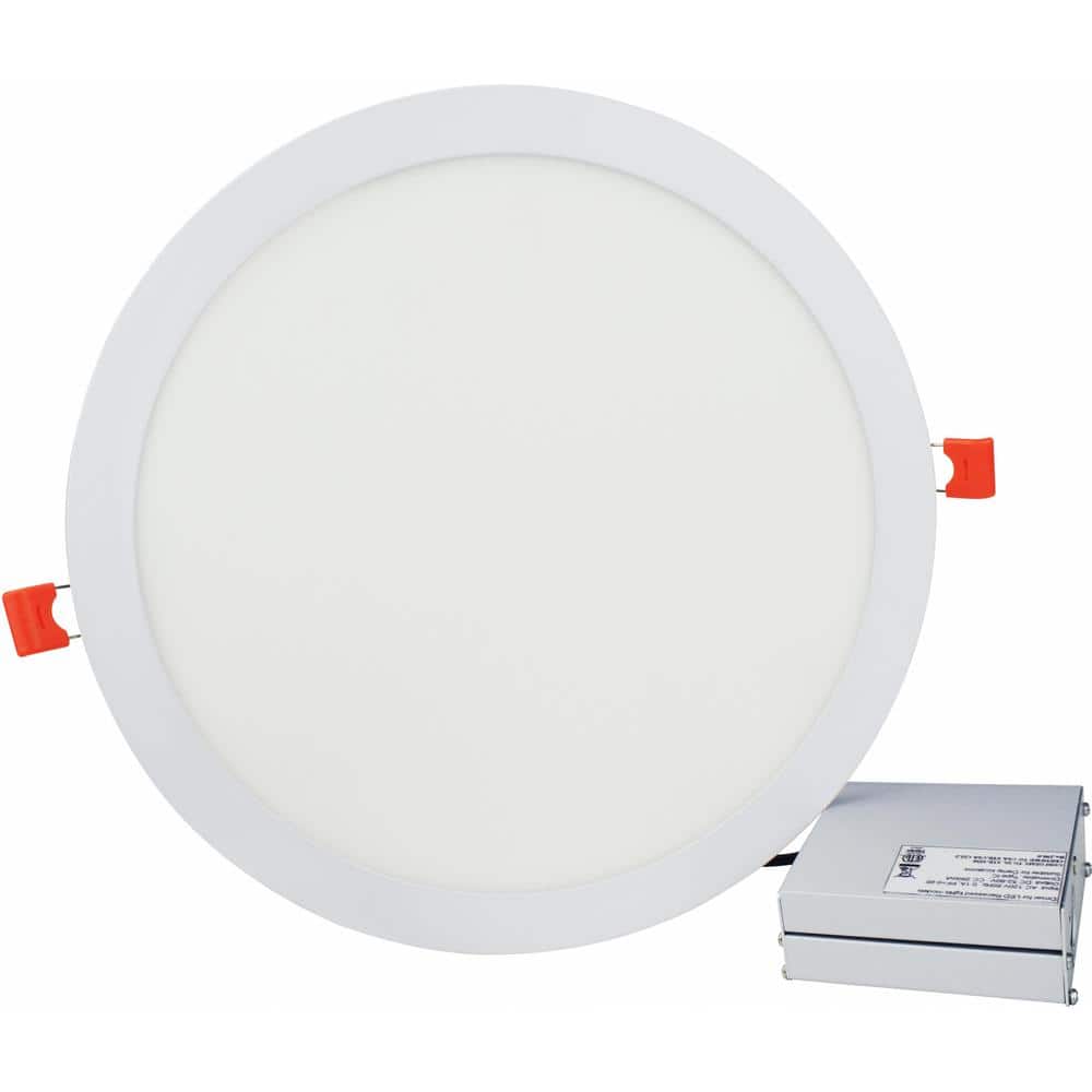 12 in. Canless 5000K Tunable CCT Remodel Ultra Slim Integrated LED Recessed Light Kit with White Trim (12-Pack) price history on PriceWatchPro