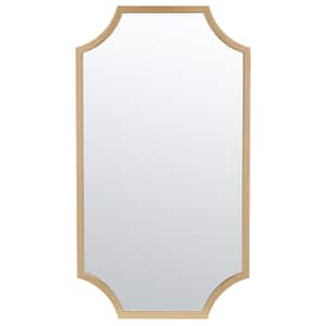 Elenin 19.75 in. W x 36 in. H Iron Novelty Modern Gold Wall Mirror