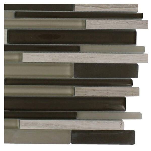 Ivy Hill Tile Cleveland Staunton Random Brick 3 in. x 6 in. x 8 mm Mixed Materials Mosaic Floor and Wall Tile Sample